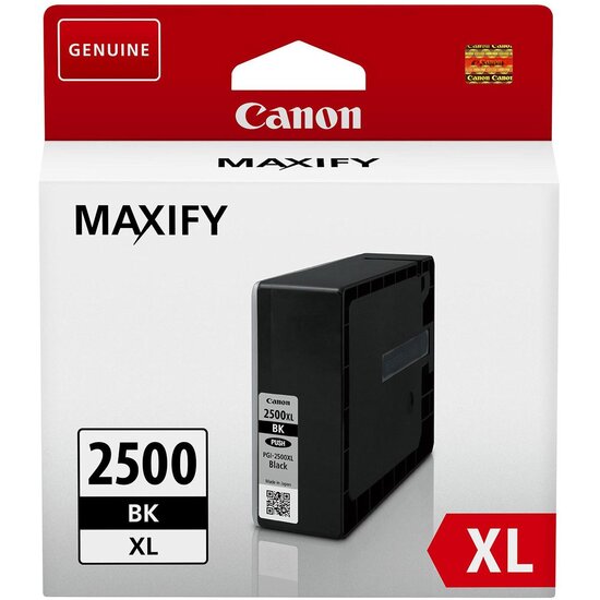 Canon inktcartridge PGI-2500XL, 2.500 pagina&#039;s, OEM 9254B001, zwart