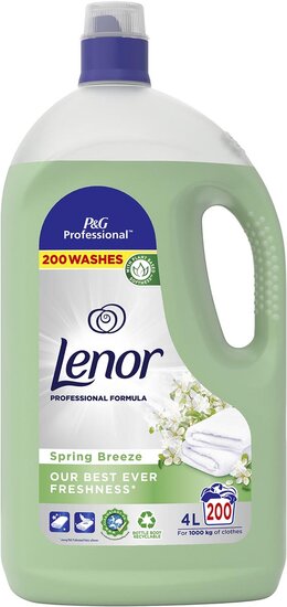 Lenor Professional wasverzachter spring breeze, fles van 4 l