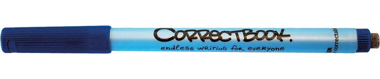 Correctbook uitwisbare pen, schrijfbreedte: 0,6mm, blauw