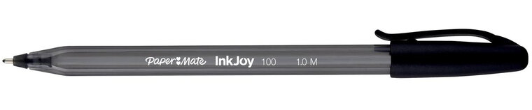 Paper Mate balpen InkJoy 100 met dop, zwart