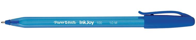 Paper Mate balpen InkJoy 100 met dop, blauw