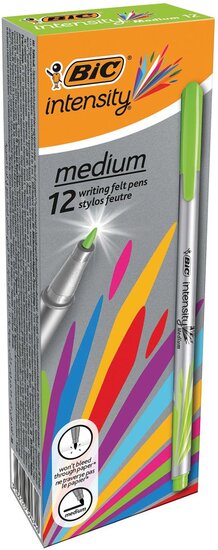 Bic fineliner Intensity, medium, lichtgroen