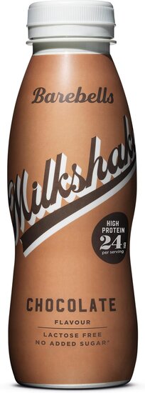 Barebells milkshake chocolade, 33 cl, pak van 8