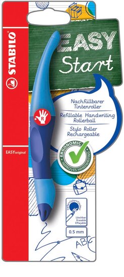 STABILO EASYoriginal roller, voor rechtshandigen, blister van 1 stuk, blauw