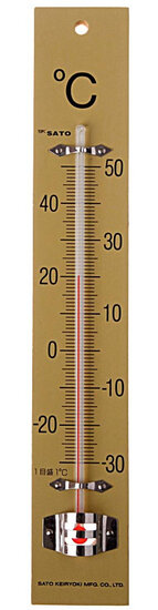 Bouhon thermometer 25 x 4 cm, hout