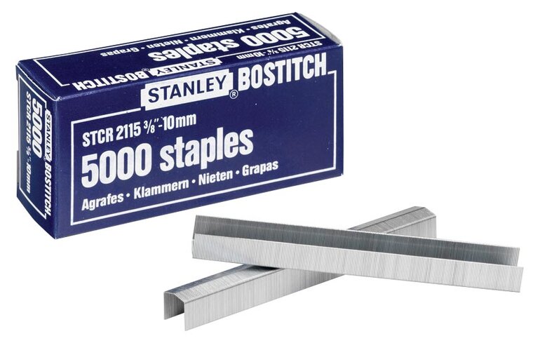 Bostitch nietjes STCR211510Z, 10 mm, voor B8P, B8HC, B8E, B8HDP, doos van 5000 nietjes