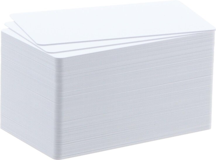 Badgy 100 blanco kaarten van papier, 0,76 mm, voor Badgy100 of Badgy200