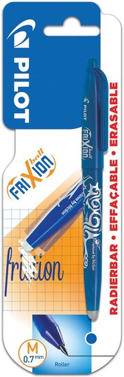 Pilot gelroller Frixion Ball, blauw, op blister