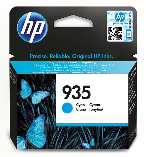 HP inktcartridge 935, 400 pagina&#039;s, OEM C2P20AE, cyaan