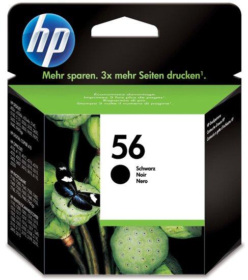 HP inktcartridge 56, 520 pagina&#039;s, OEM C6656AE, zwart