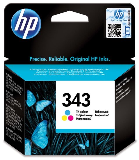 HP inktcartridge 343, 330 pagina&#039;s, OEM C8766EE, 3 kleuren