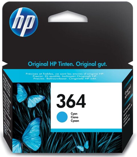 HP inktcartridge 364, 300 pagina&#039;s, OEM CB318EE, cyaan