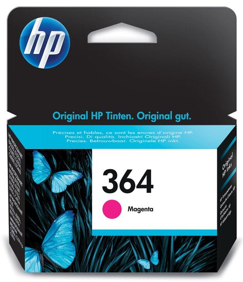 HP inktcartridge 364, 300 pagina&#039;s, OEM CB319EE, magenta