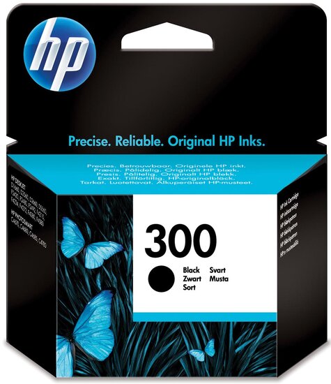 HP inktcartridge 300, 200 pagina&#039;s, OEM CC640EE, zwart