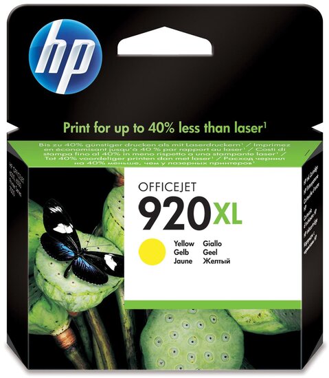 HP inktcartridge 920XL, 700 pagina&#039;s, OEM CD974AE, geel