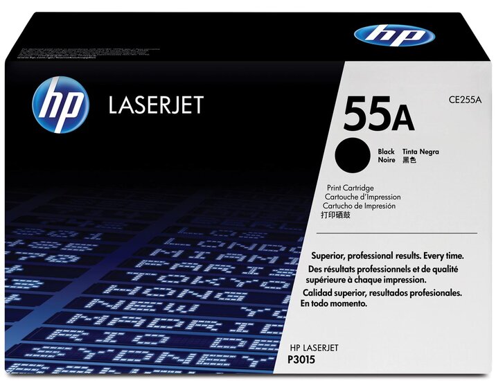 HP toner 55A, 6 000 pagina&#039;s, OEM CE255A, zwart