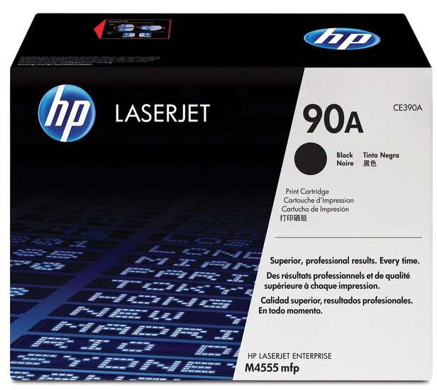 HP toner 90A, 10 000 pagina&#039;s, OEM CE390A, zwart