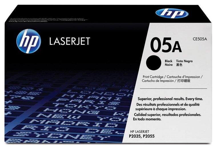 HP toner 05A, 2 300 pagina&#039;s, OEM CE505A, zwart