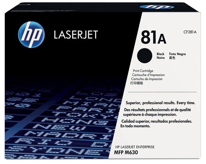 HP toner 81A, 10 500 pagina&#039;s, OEM CF281A, zwart