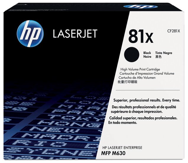 HP toner 81X, 25 000 pagina&#039;s, OEM CF281X, zwart