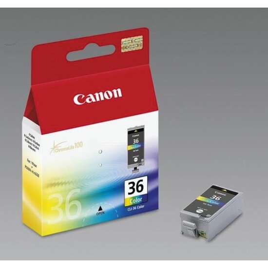 Canon inktcartridge CLI-36, 249 pagina&#039;s, OEM 1511B001, 3 kleuren