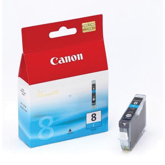 Canon inktcartridge CLI-8C, 420 pagina&#039;s, OEM 0621B001, cyaan