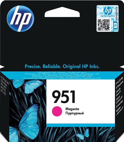 HP inktcartridge 951, 700 pagina&#039;s, OEM CN051AE, magenta