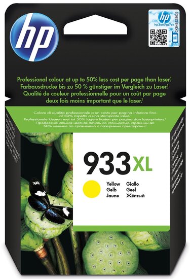 HP inktcartridge 933XL, 825 pagina&#039;s, OEM CN056AE, geel