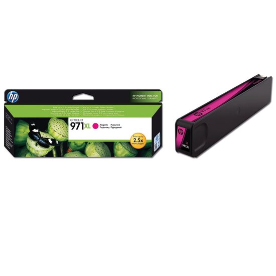 HP inktcartridge 971XL, 6.600 pagina&#039;s, OEM CN627AE, magenta