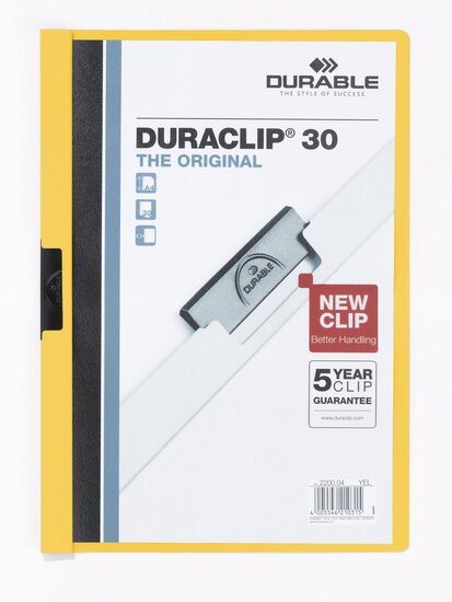 Durable klemmap Duraclip Original 30 geel