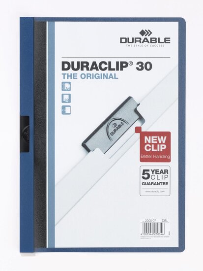 Durable klemmap Duraclip Original 30 donkerblauw