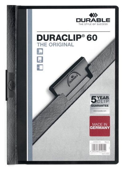 Durable Klemmap Duraclip Original 60 zwart