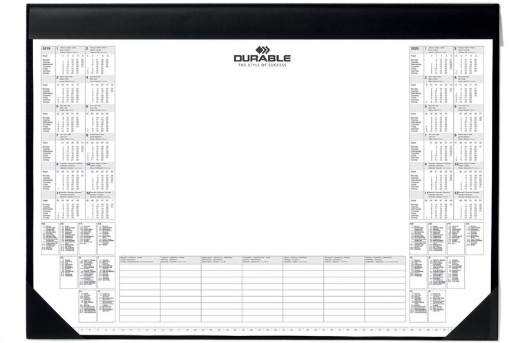 Durable schrijfonderlegger met kalender 2023-2024