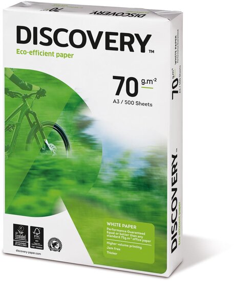 Discovery kopieerpapier ft A3, 70 g, pak van 500 vel