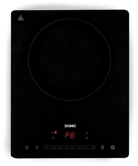 Domo inductiekookplaat, 1 vuur, 2000W, zwart