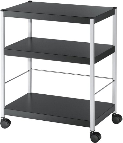 Paperflow universele mobiele trolley, zwart, medium