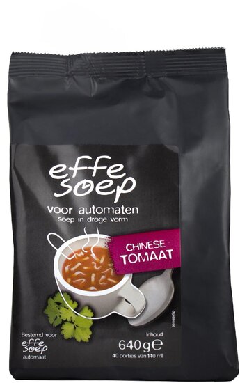 Effe Soep vending, Chinese tomaat, 140 ml, zak van 40 porties