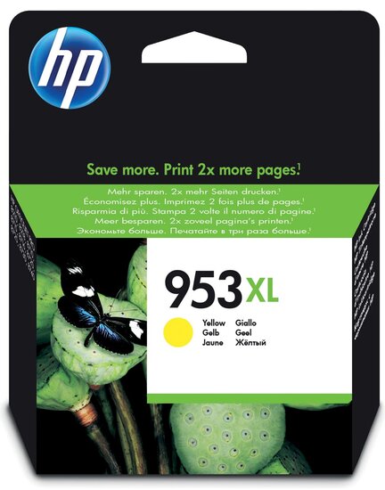 HP inktcartridge 953XL, 1.450 pagina&#039;s, OEM F6U18AE, geel