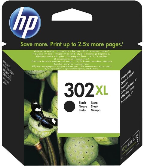 HP inktcartridge 302XL, 480 pagina&#039;s, OEM F6U68AE, zwart