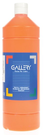 Gallery plakkaatverf, flacon van 1 l, oranje