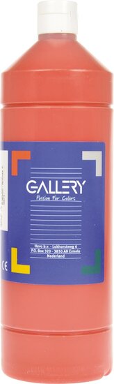 Gallery plakkaatverf, flacon van 1 l, donkerrood