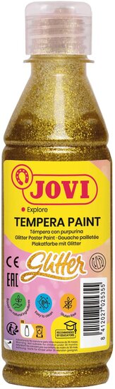 Jovi Plakkaatverf Glitter flacon van 250 ml, goud