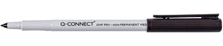 Q-CONNECT OHP-marker, non permanent, medium, zwart