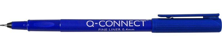 Q-CONNECT fineliner, 0,4 mm, blauw