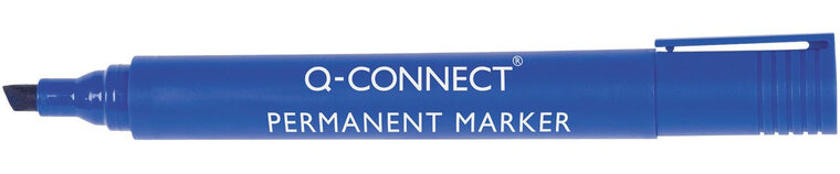 Q-CONNECT permanente marker, 2-5 mm, schuine punt, blauw