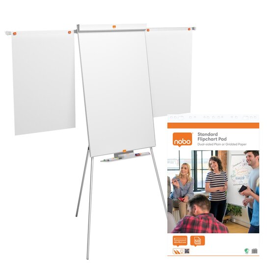 ACTIE NOBO : 1 x Impression Pro flipover (1901918) + GRATIS 1 x papierblok, 65 x 95 cm (1915717)