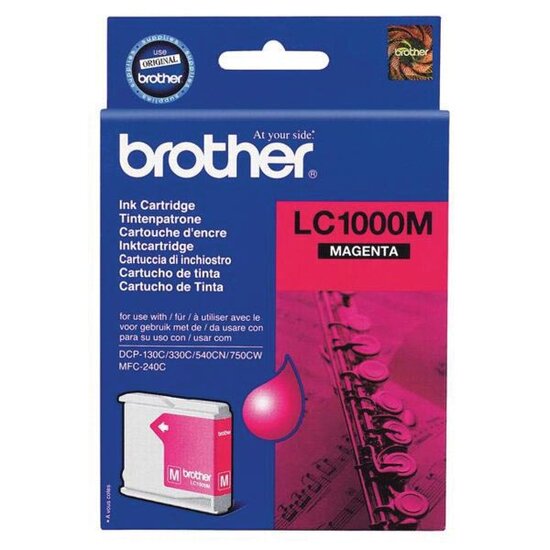 Brother inktcartridge, 400 pagina&#039;s, OEM LC-1000M, magenta