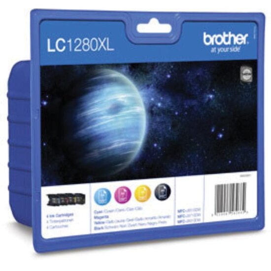 Brother inktcartridge, 1.200-2.400 pagina&#039;s, OEM LC-1280XLVALBPDR, 4 kleuren