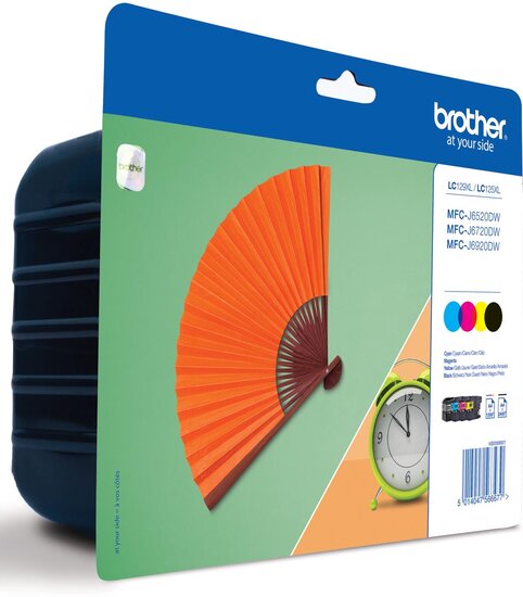 Brother inktcartridge, 2.400 pagina&#039;s, OEM LC-129XLVALBPDR, 4 kleuren