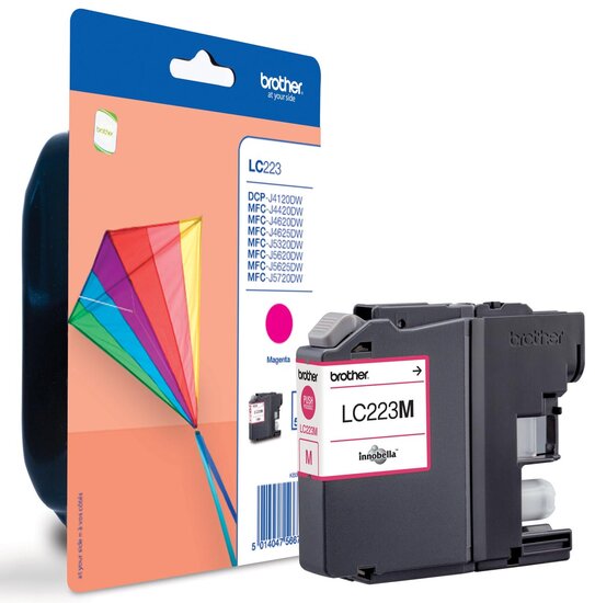 Brother inktcartridge, 600 pagina&#039;s, OEM LC-223M, magenta